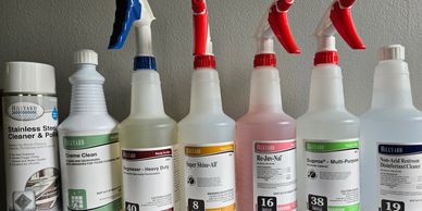 We use over 15 Hillyard products to clean with. Most of them are green seal approved and the ones th