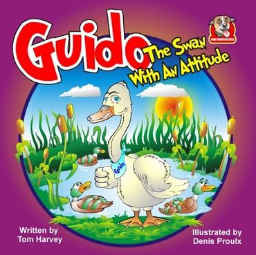 Guido the Swan With An Attitude book series. Children's Book Illustrations 