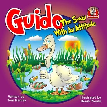 Guido the Swan With An Attitude Children's book cover series.