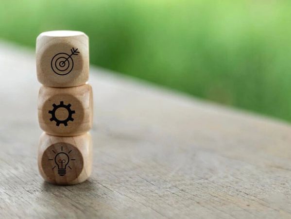 Wooden cubes icons