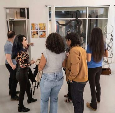 Exhibitions, Pop Ups, and Private Collector showcases . Here's a moment  with guests for "Future Wor