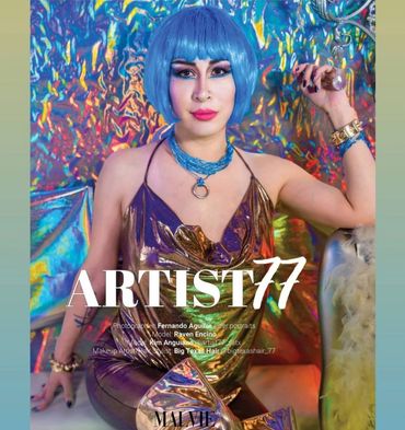 Featured in Malvie French Magazine , Artist Edition. Anguiano  Art , alias for Mefia Art and Design
