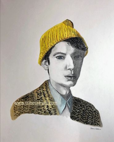 'boy with yellow hat'