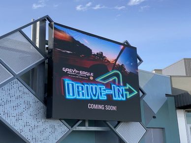 Outdoor billboard LED video wall display at the Grey Eagle Casino in Calgary, AB.
