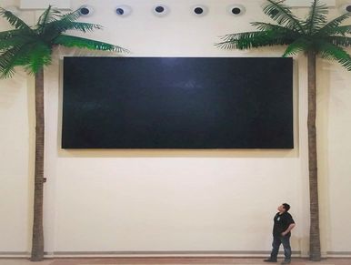 LED video wall display & palm trees installed at Sangster International Airport Montego Bay, Jamaica