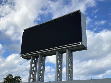 Replaced the framing and LED scoreboard display at the Thomas A Robinson National Stadium in Nassau,