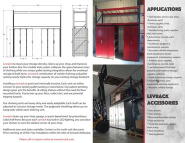 Back page to a single fold flyer.