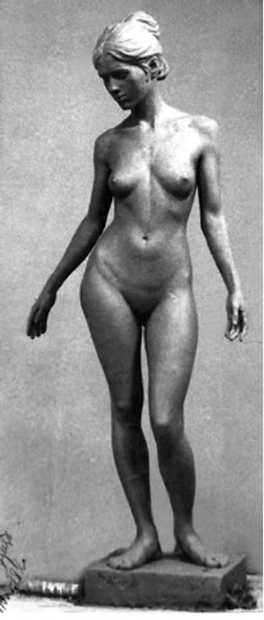Sculptor Tomas Oliva, "Sveta" Study from a life female model Year 1983