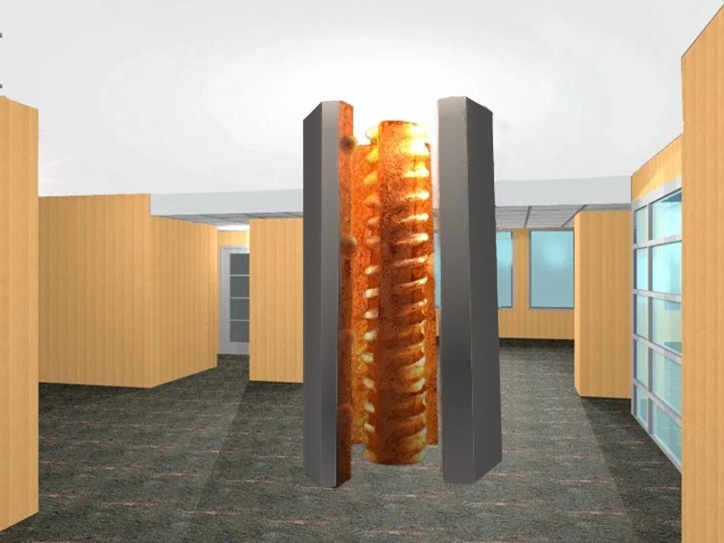 Monumental sculpture for a lobby space