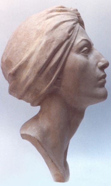 Sculptor Tomas Oliva, portrait of Tatiana Xarlampievna Popova, 1983, plaster