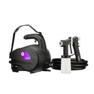 Portable black spray gun machine with hose and handle for easy use.