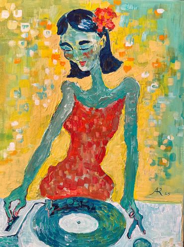 FLOR DE JAMAICA 14"X18"