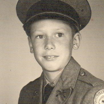 A photo of a young man wearing a military uniform