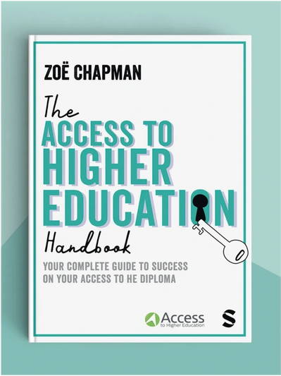 This is an image of the front cover of Zoë Chapman's book: The Access to Higher Education Handbook.