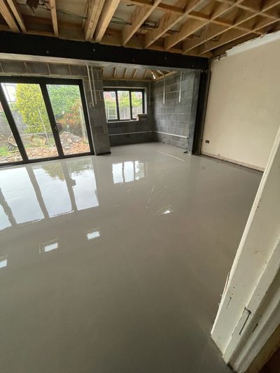 Self levelling compound install in Bristol