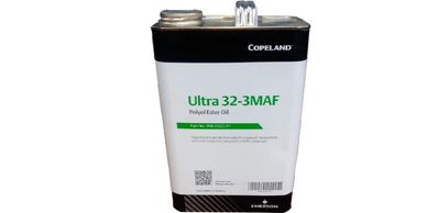 Canister of Copeland Ultra 32-3MAF Polyol Ester Oil.