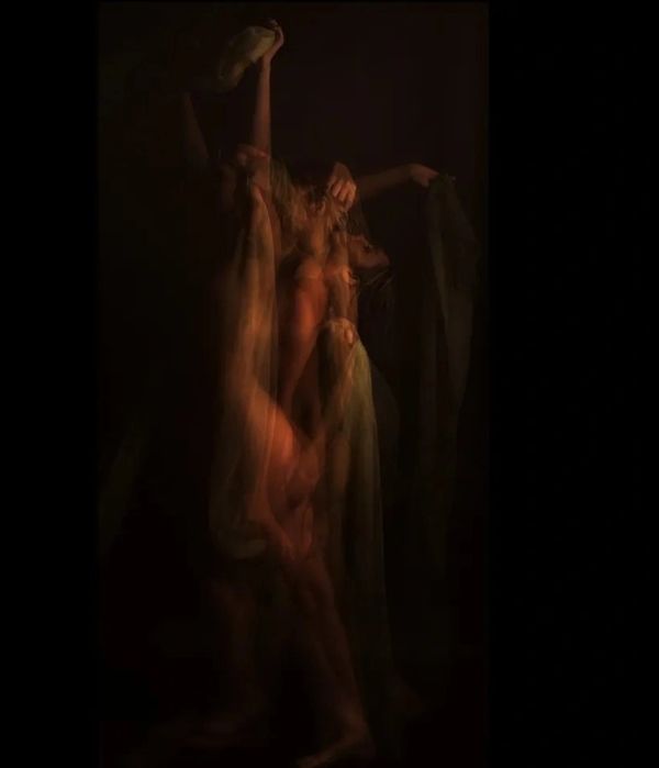 Digital image by Tanya Clark. 'Draped in distance series' (ongoing), 2023