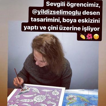 Çini boyama, Çini kursu