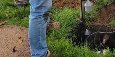 A dose pump being repaired in Michiana.