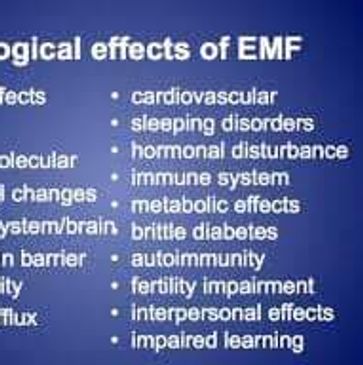Negative Biological Effects of EMF - Health