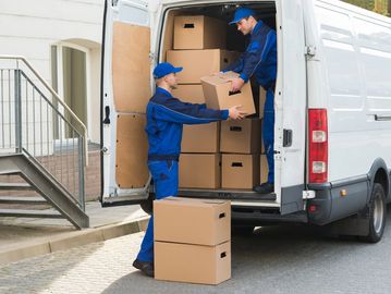 movers unloading the truck