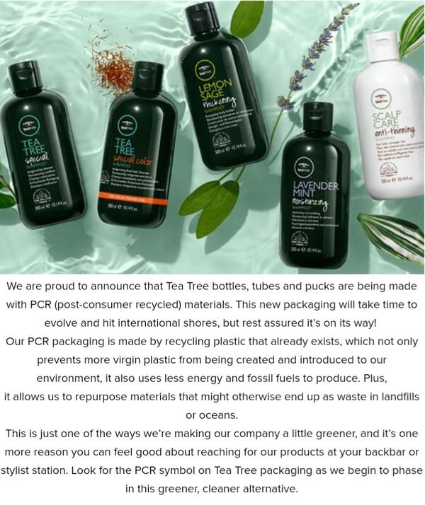 Affordable line that gives great hair, and back to the environment. Do good shop local.