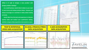 Javelin Mech LLC examples of test engineering services for automotive engineering