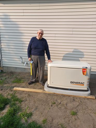 had to deliver and set it on a slab