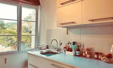 The kitchen was installed 5 years ago