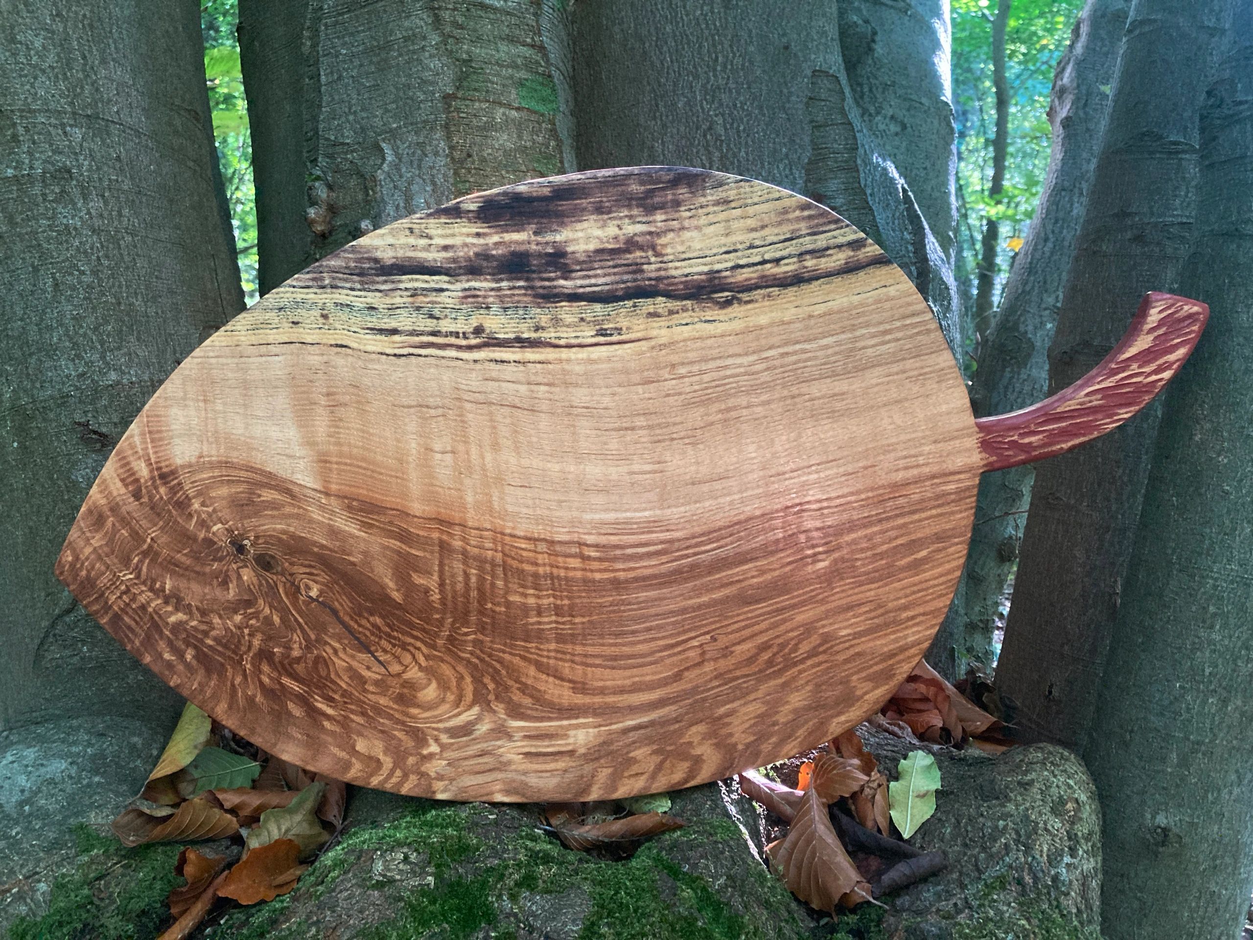 Wooden board in the trees