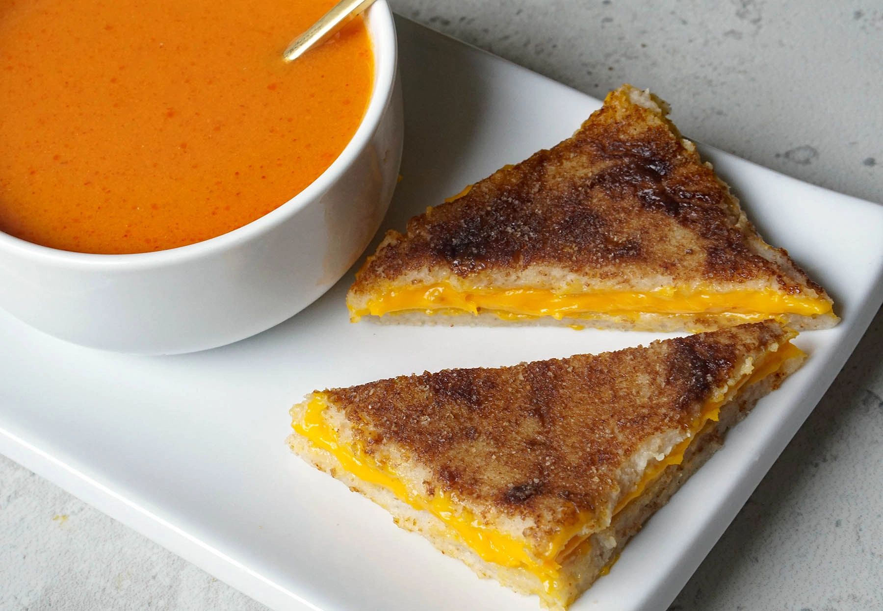 Purée shaping IDDSI Grilled purée bread sandwich. Shaped purée bread grilled cheese sandwich.