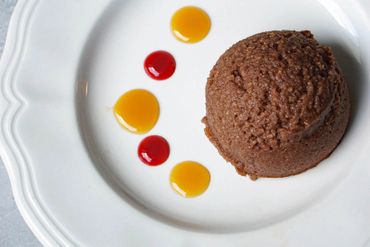 Purée Bread Scoop IDDSI Chocolate Cake