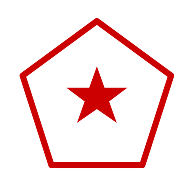Pentagon icon: DoW program offices, prime contract holders, defense industrial base.
