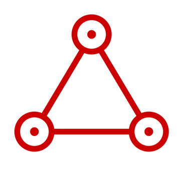 Triangle of nodes icon: Byzantine fault-tolerant consensus across distributed agents.