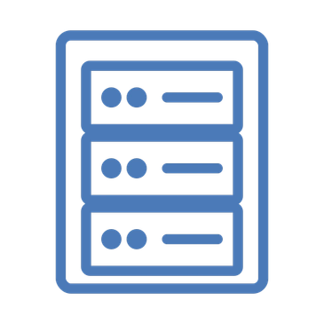 Icon: Enterprise represented by server rack