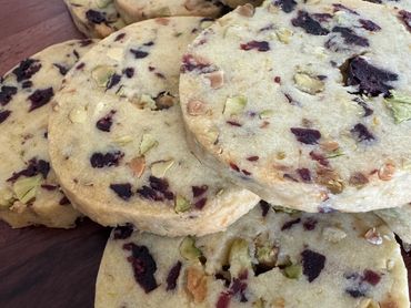 Cranberry Pistachio Shortbread