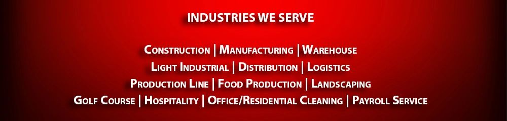 PRONTO serves many industries such as construction, manufacturing, warehouse, light industrial, dist