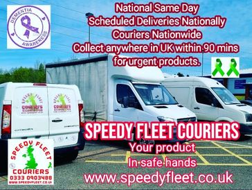 Fleet of couriers in Stoke