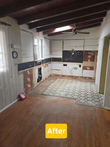 Kitchen Demo and Removal After