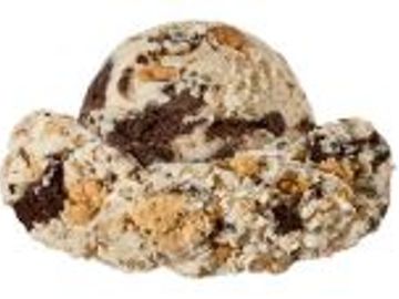 Cookie Dough pieces and Chocolate Sandwich Cookie pieces blended in Cookie Dough flavored Ice Cream