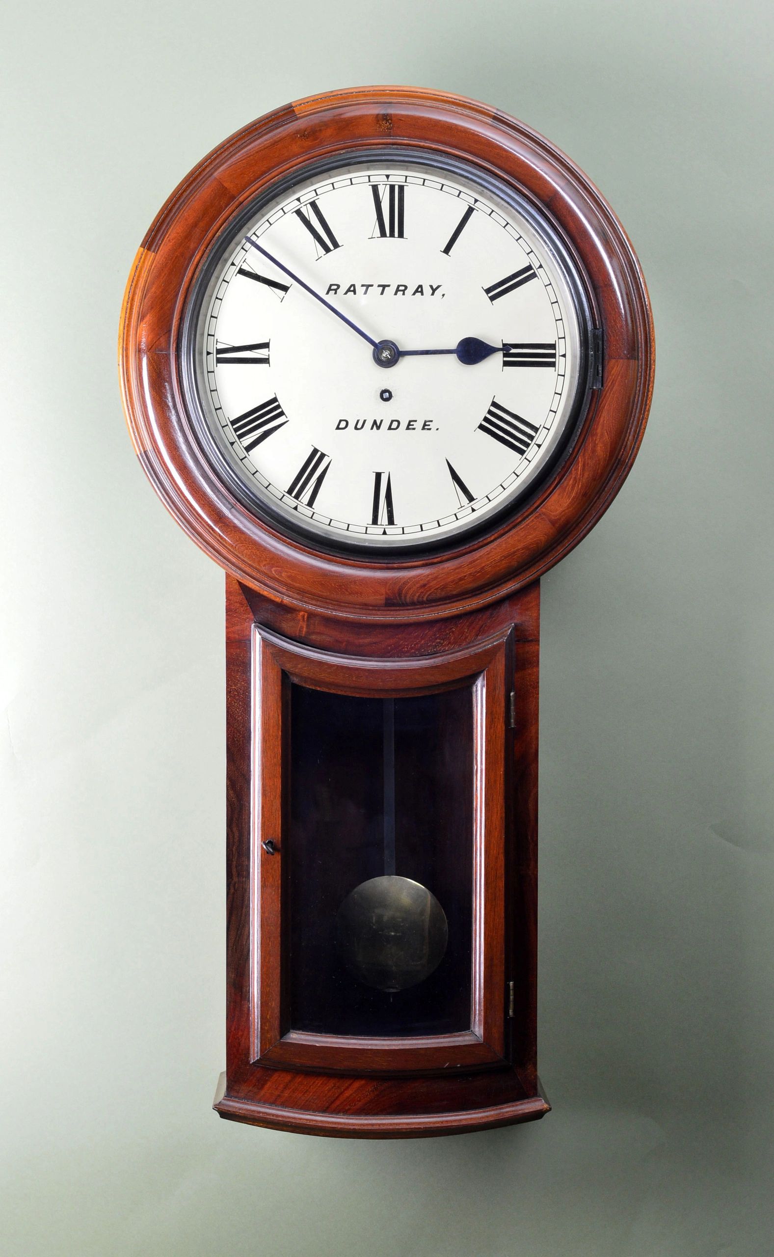 scottish antique wall clock by rattray of dundee