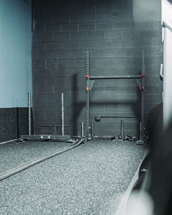 New addition to the gym space. Black turf for all your cardiovascular and power needs.