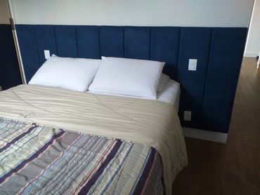 Cabeceira em placa, cabeceira de solteiro, Base de cama estofada, cabeceira de casal.