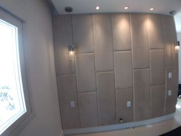 Cabeceira em placa, cabeceira de solteiro, Base de cama estofada, cabeceira de casal.