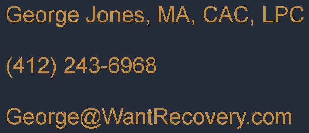 WantRecovery.com, George Jones, MA, CAC, LPC, Addiction 
