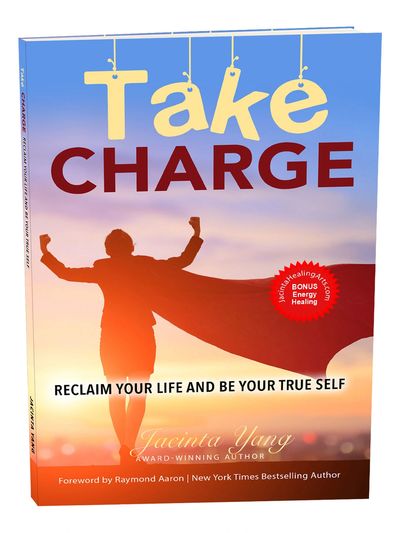 A photo of the front of Jacinta Yang's book 'Take Charge'