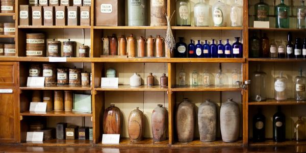 Vintage pharmacy, community pharmacy, health, healthcare, independent pharmacy
