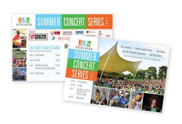 City of Brentwood, Tennessee Summer Concert Series Postcard