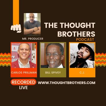 The hosts of The Thought Brothers informative podcast.