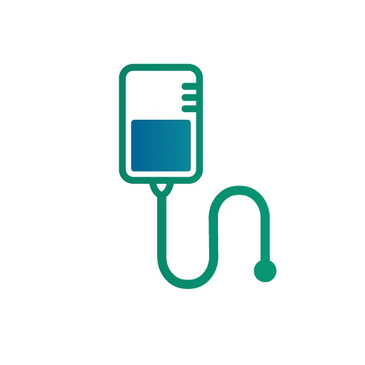 Icon for IV Vitamin Infusion featuring an infusion bag.